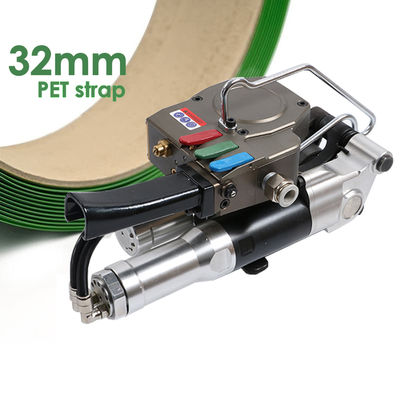 خرید پرینتر فشار هواپیمایی قابل حمل 32mm PP / PET Strap 6000N Tension Force دستگیر دستگاه بند زدن پنوماتیک online manufacture