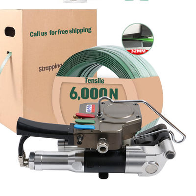 خرید ابزار بند بندی پلاستیکی پنوماتیک 25mm تا 32mm PET Strap Mini Wrapping Machine online manufacture